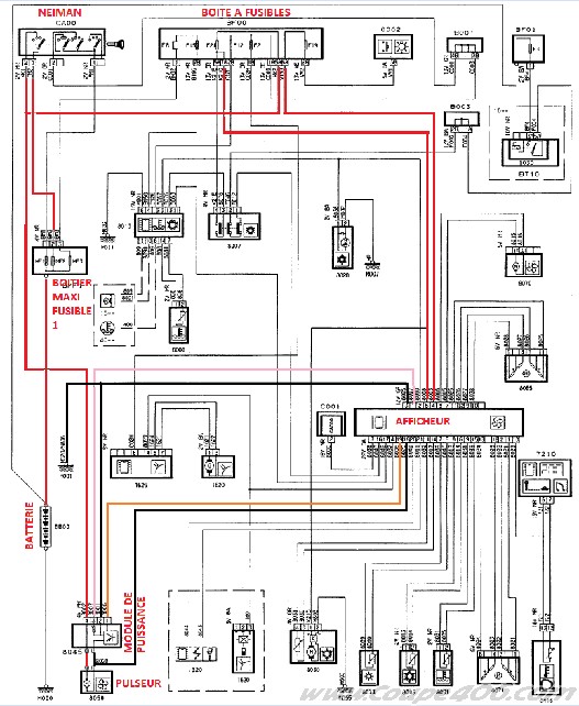 Schema electrique climatisation peugeot 406