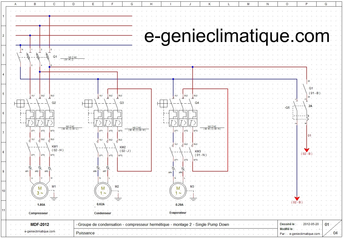 Bornier electrique schema
