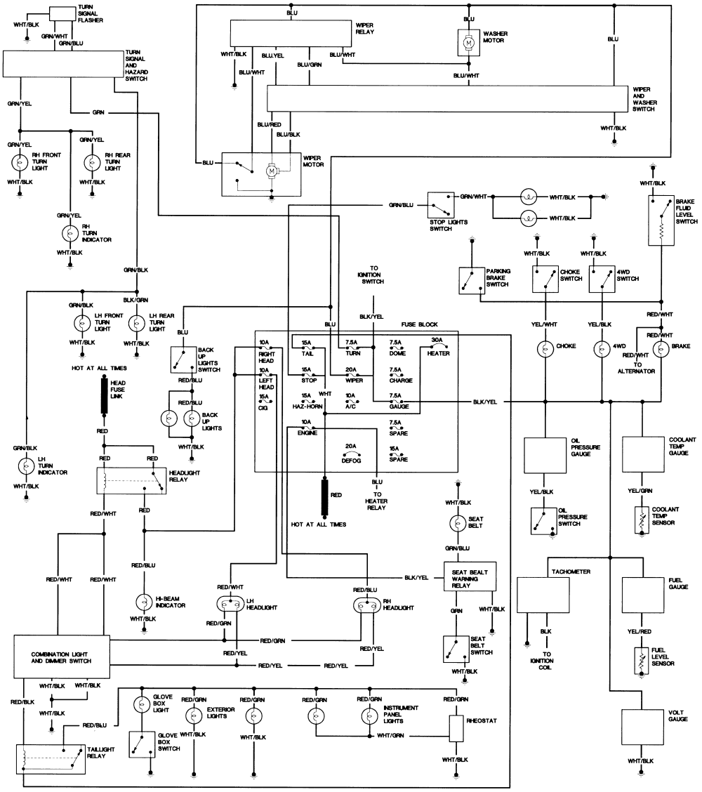 Schema electrique hilux