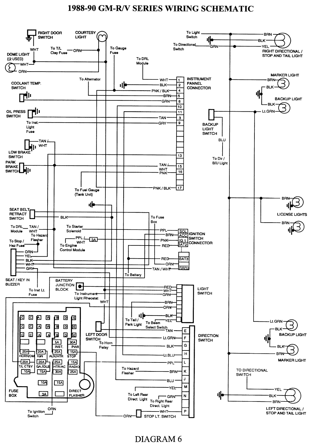 Schema electrique chevrolet g20
