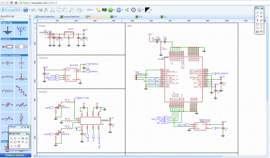 Simulation schéma électrique en ligne