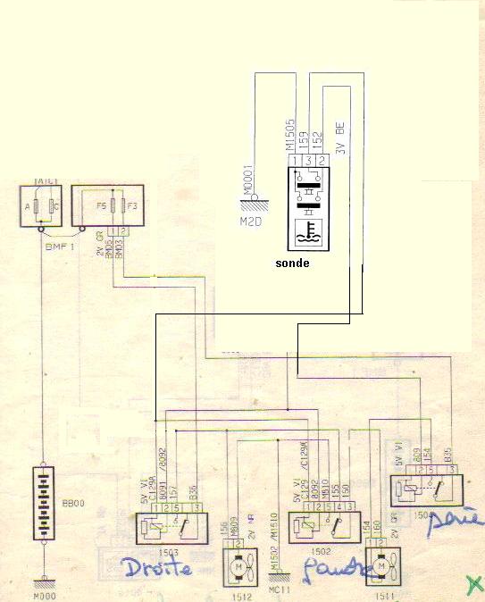 Schema electrique ventilateur c15