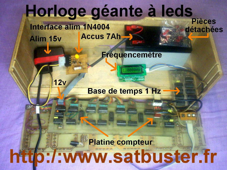 Schema électrique horloge numérique