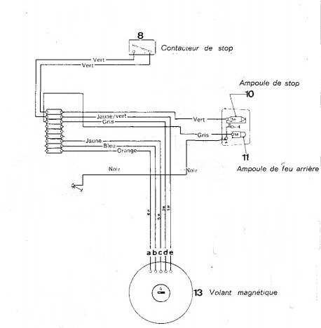 Schema electrique zundapp ks 50