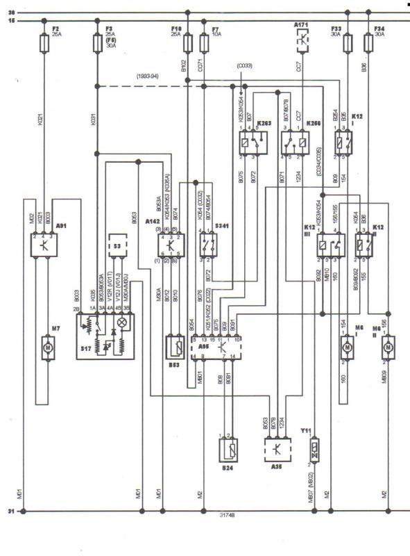 Schema electrique moteur 306 td