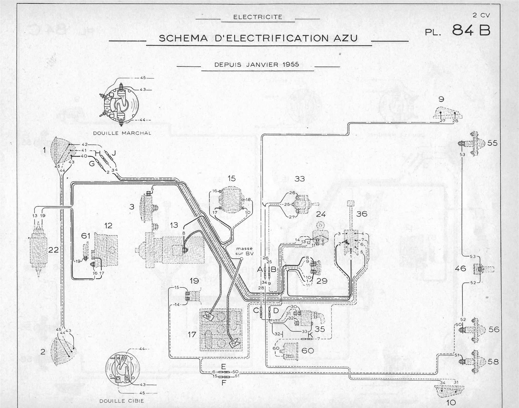 Schema electrique 2cv 12v