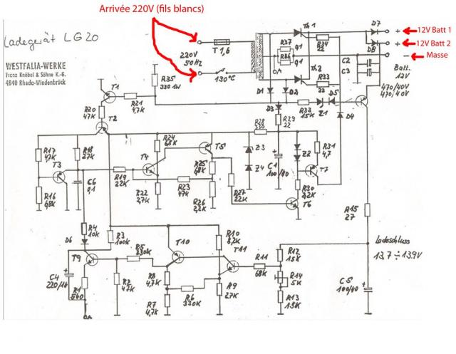 Schéma coffret électrique piscine