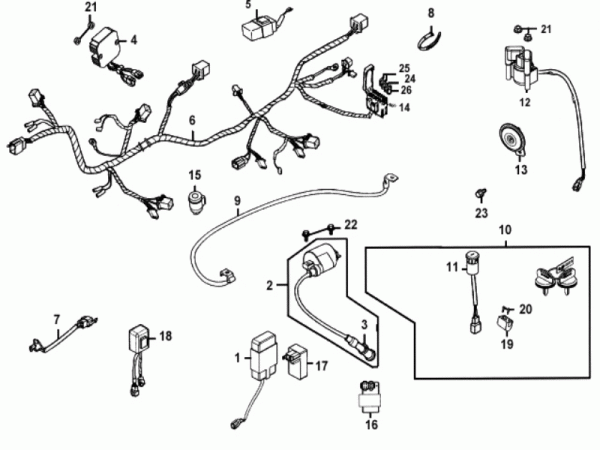 Schema electrique kymco grand dink 125