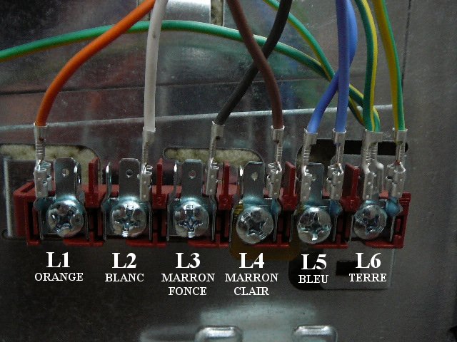 Schema branchement electrique gaziniere