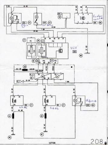 Schema electrique leve vitre renault megane 2