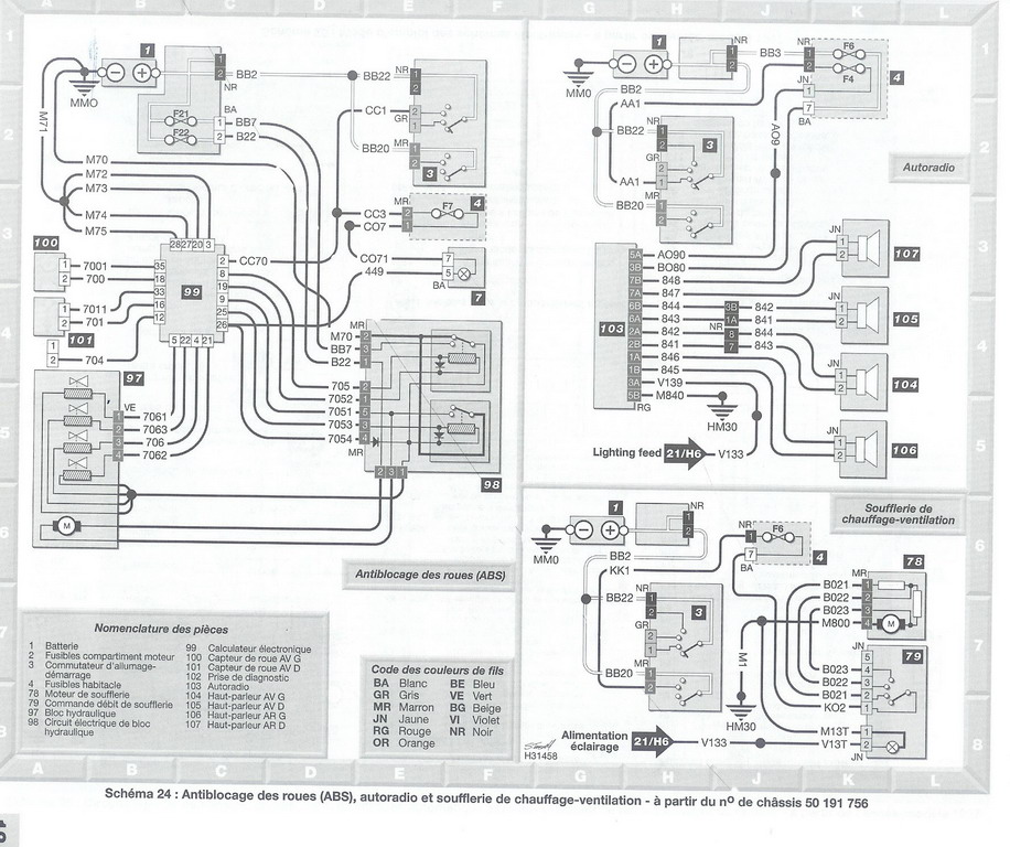 Schema electrique r11 turbo