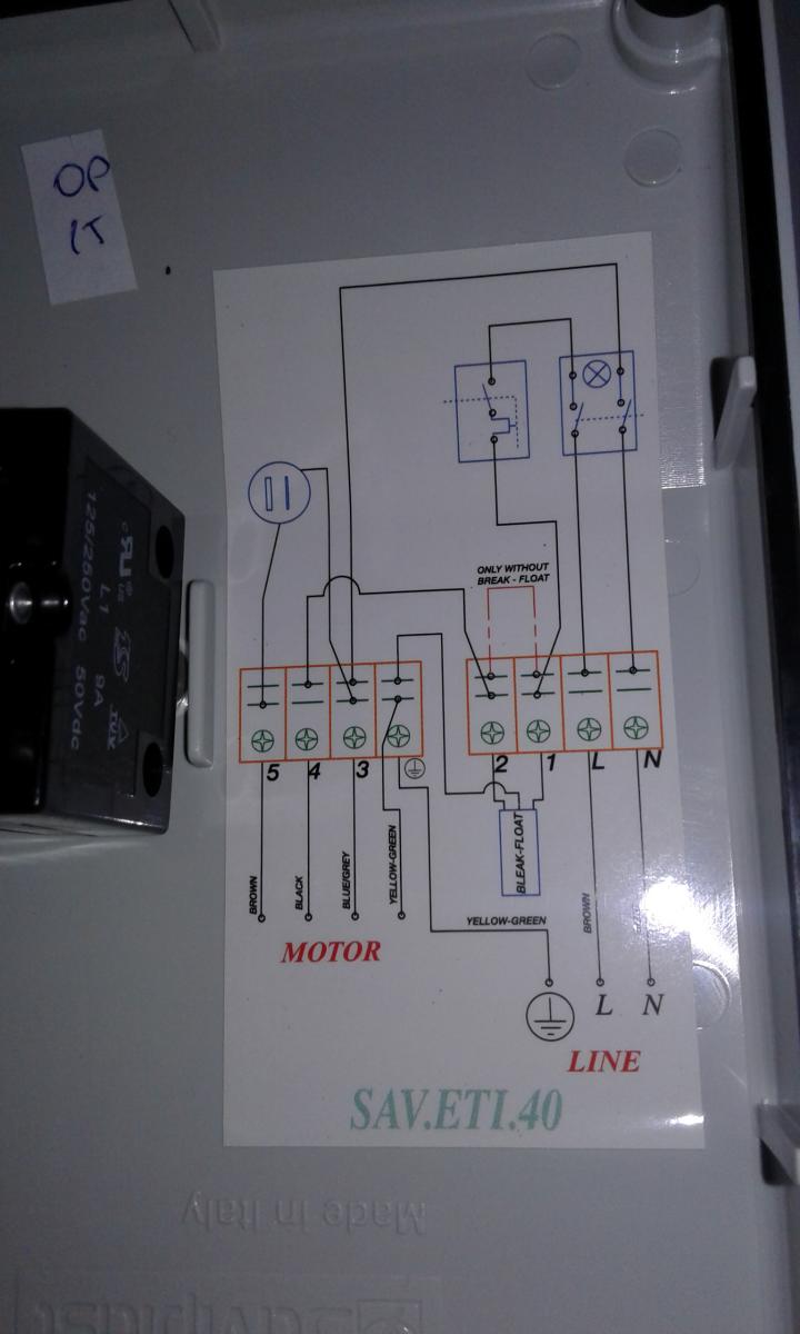 Schema branchement electrique pompe nocchi