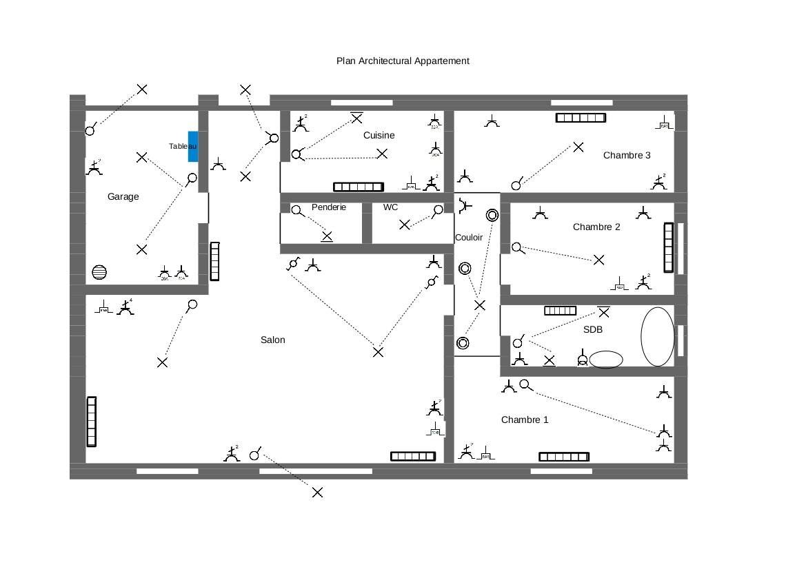 Schema architecture electrique