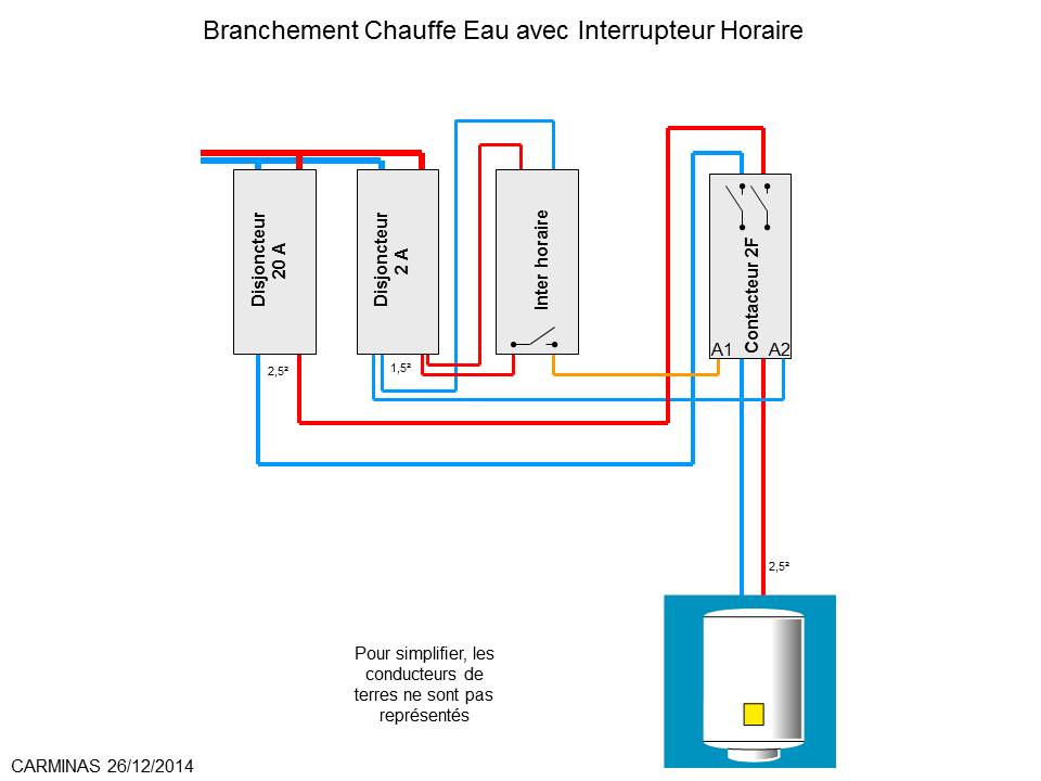 Schema electrique d'une horloge analogique