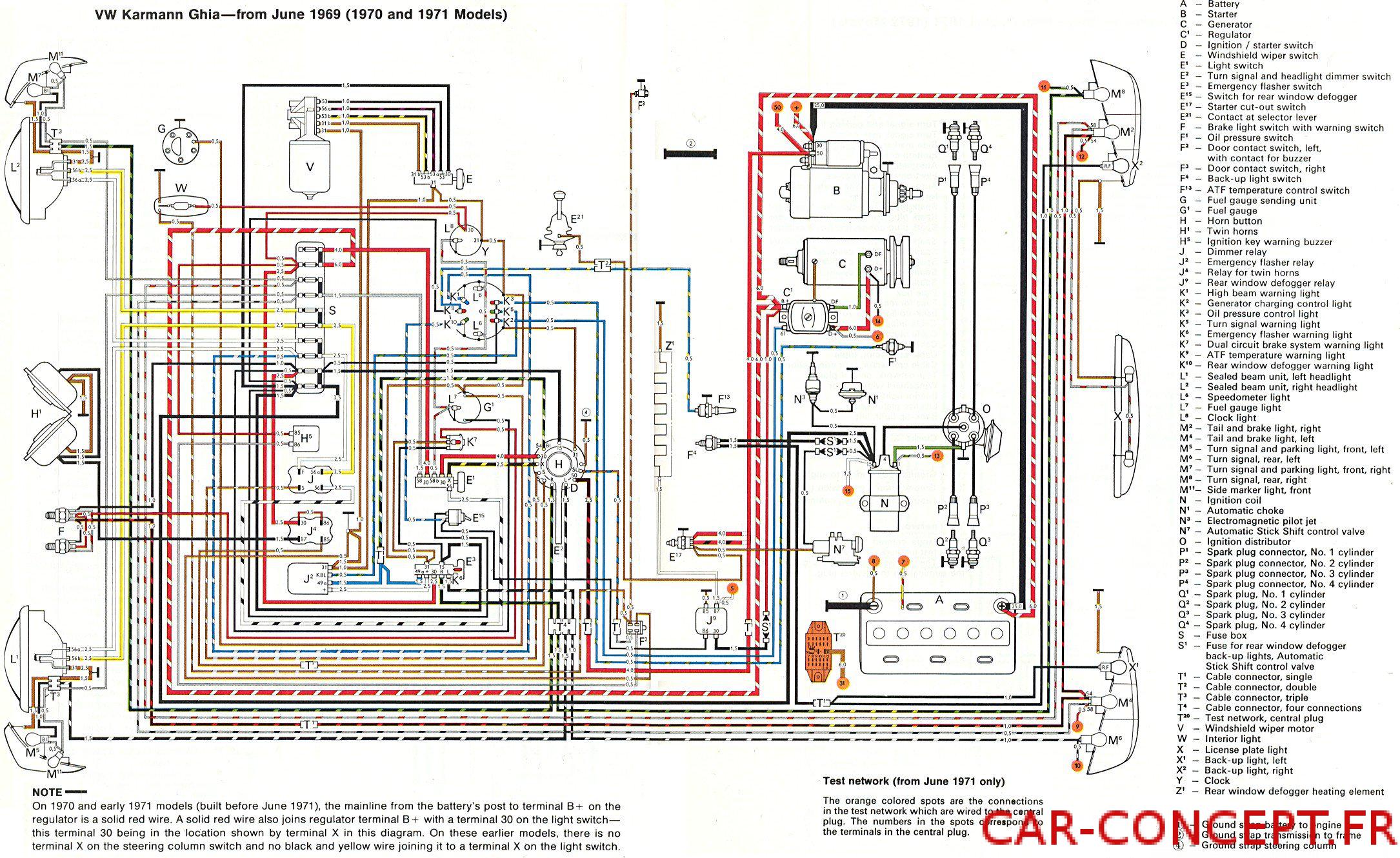 Schema electrique cox 1974