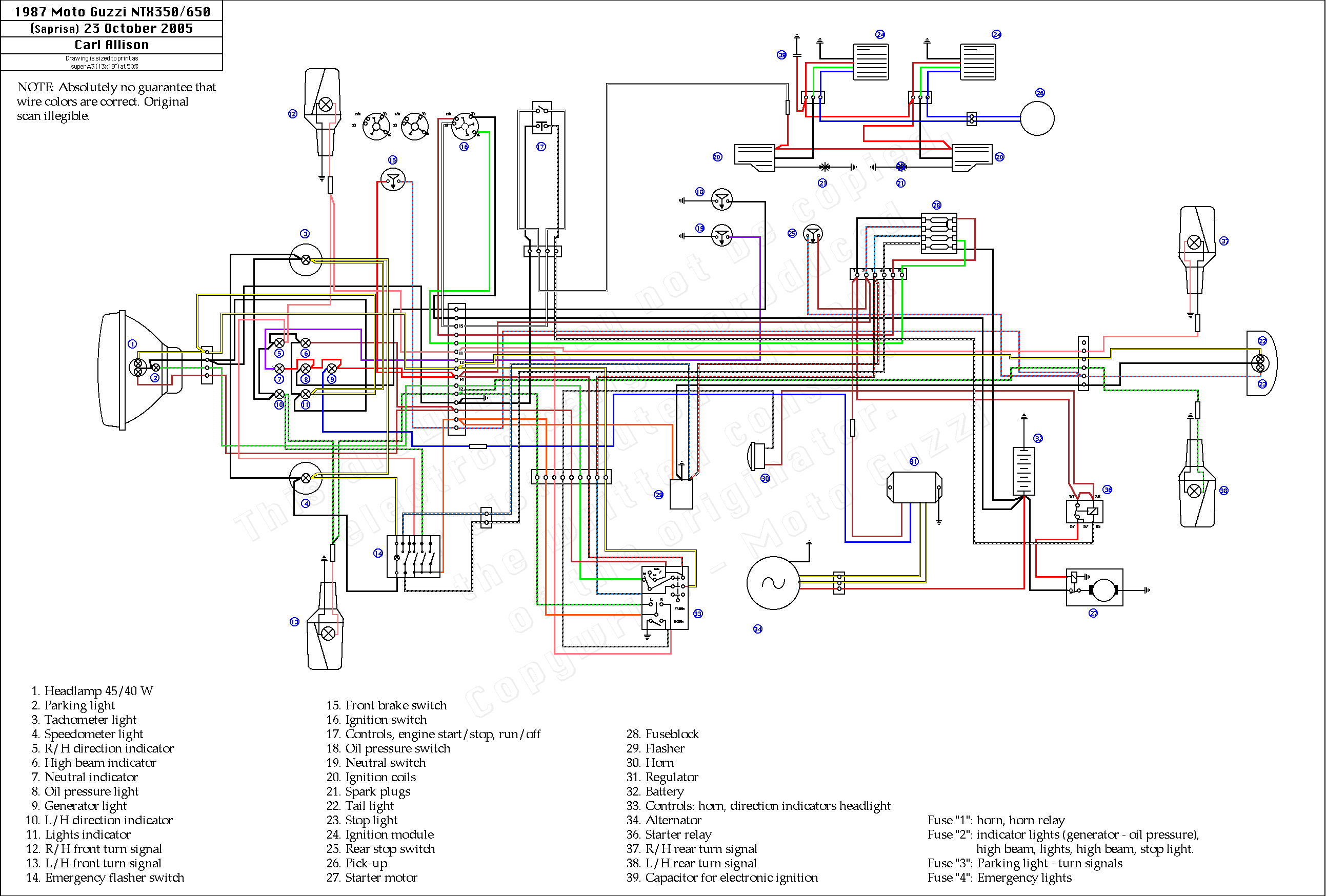Schema electrique moto guzzi california 3