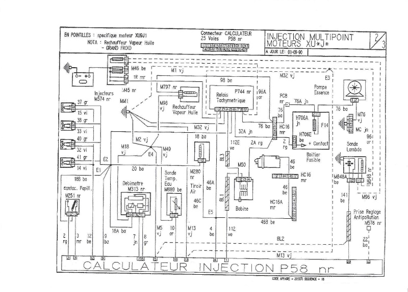 Schema electrique injection 205 gti