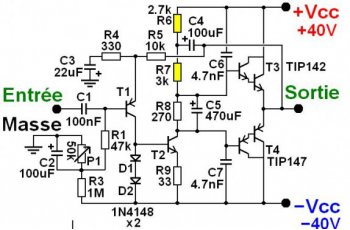Schema electrique amplificateur