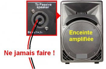 Schema electrique enceinte active