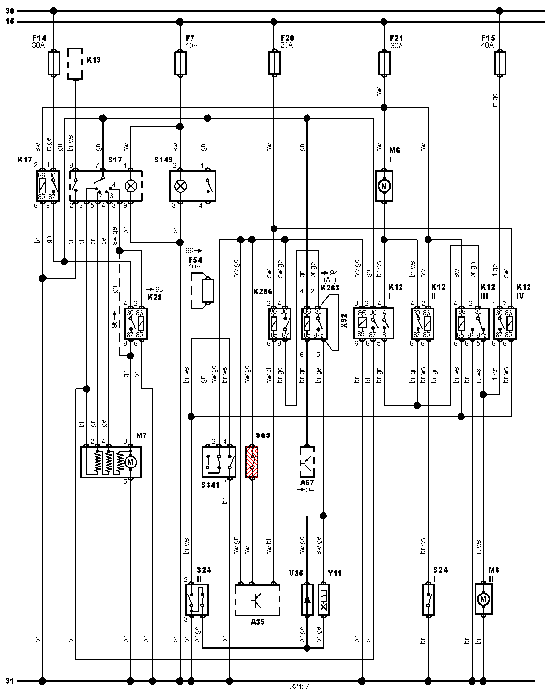 Schema electrique astra j