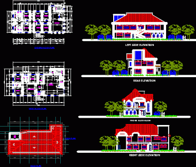 Exemple schema electrique maison dwg