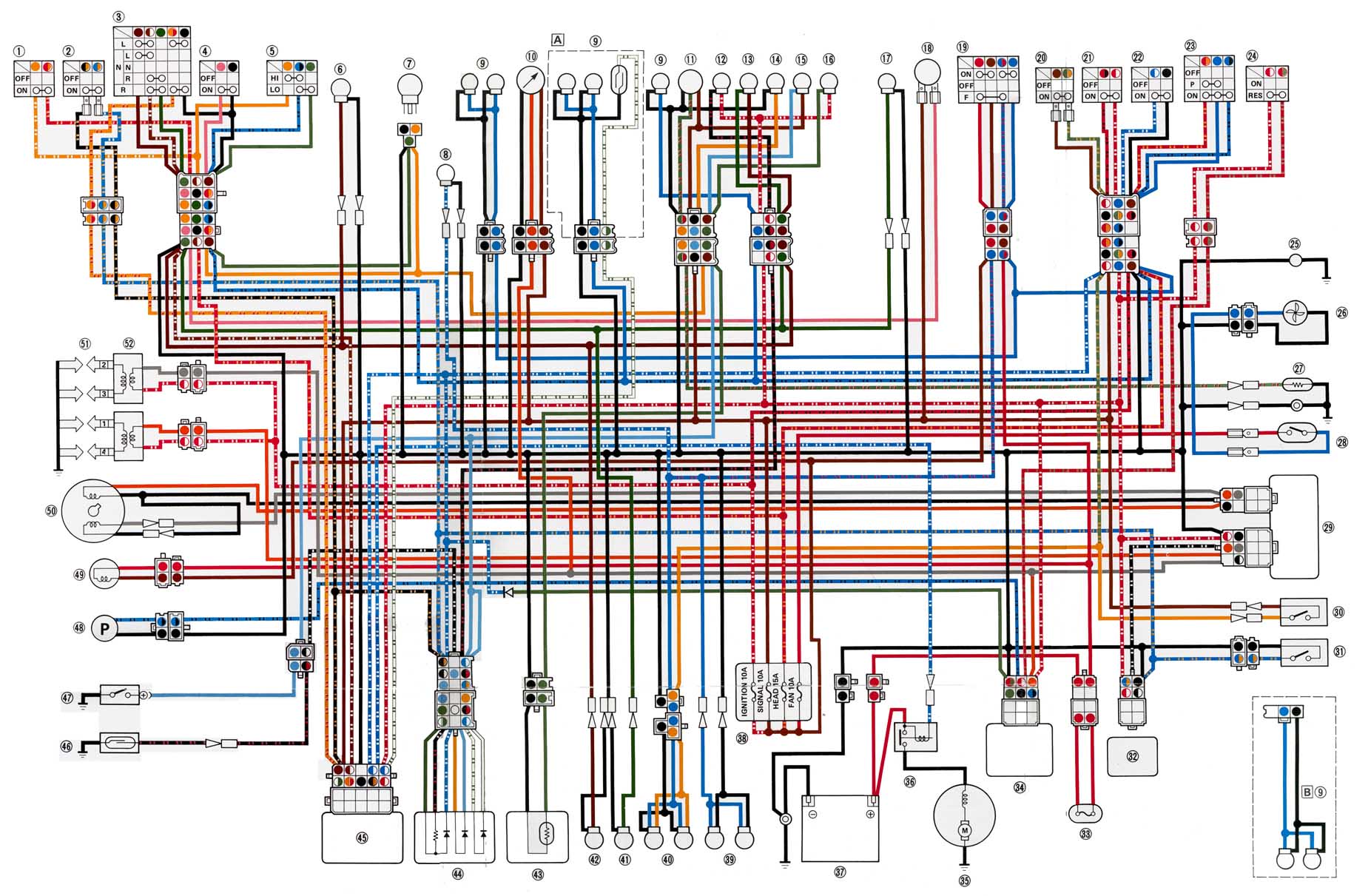 Schema electrique 600 fzr