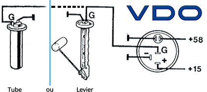 Schema electrique jauge a essence