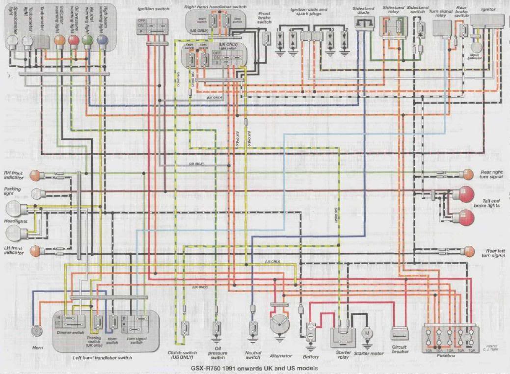 Schema electrique 750 gsxr 2003