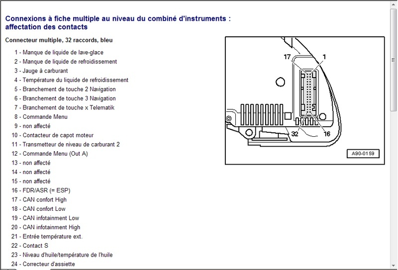 Schema electrique audi a4 v6 tdi