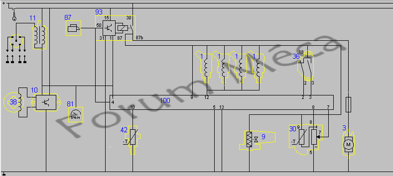 Schema electrique pompe a essence 205 gti