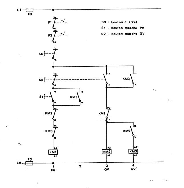 Schema electrique moteur pv gv