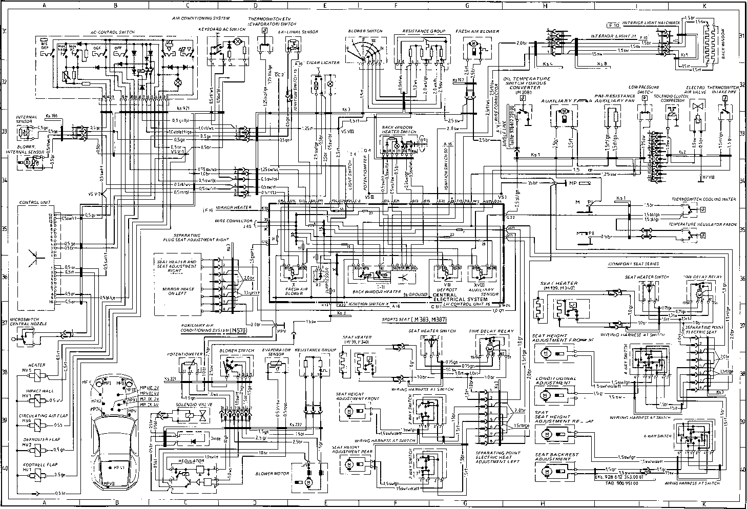 Schema electrique porsche 924 turbo