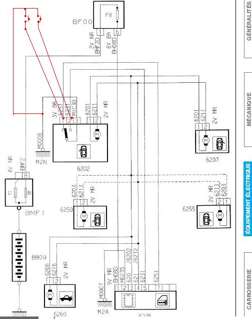 Schéma électrique piézo électrique
