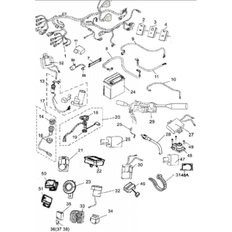 Schema electrique quad linhai