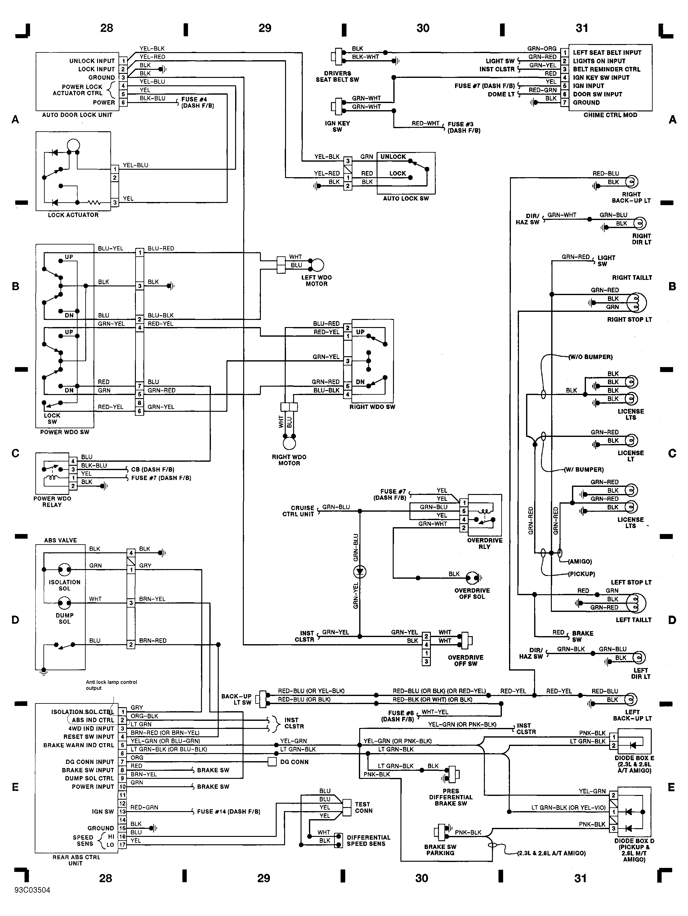 Schema electrique mitsubishi canter