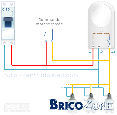 Schema electrique detecteur de mouvement sans interrupteur