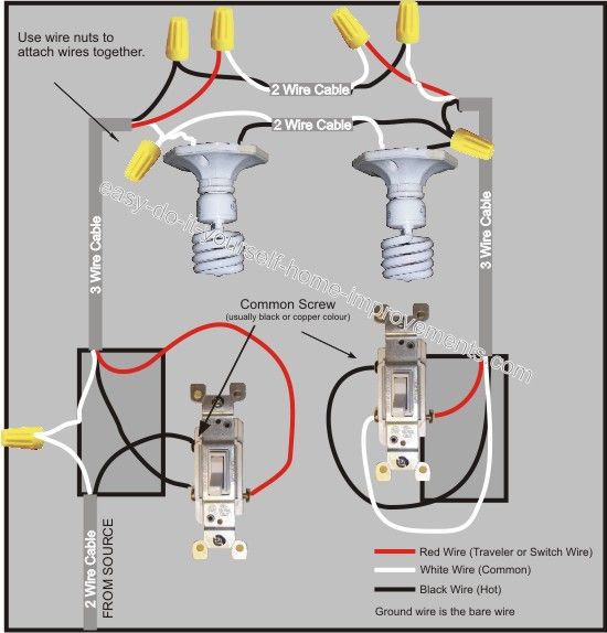 Schema electrique interrupteur 3 voies