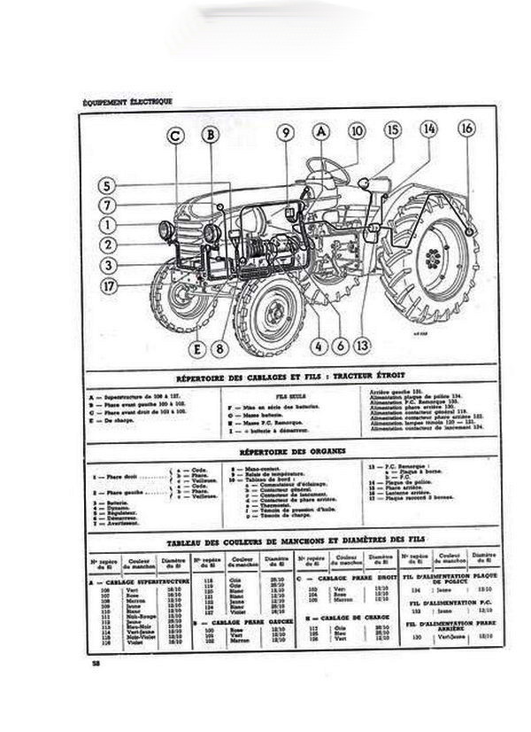 Schema electrique tracteur n 72