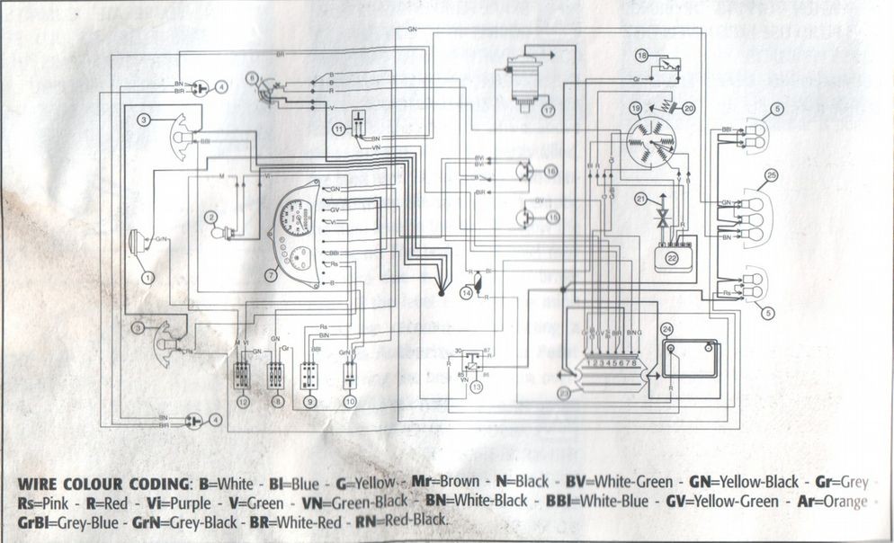 Schema electrique mbk x power