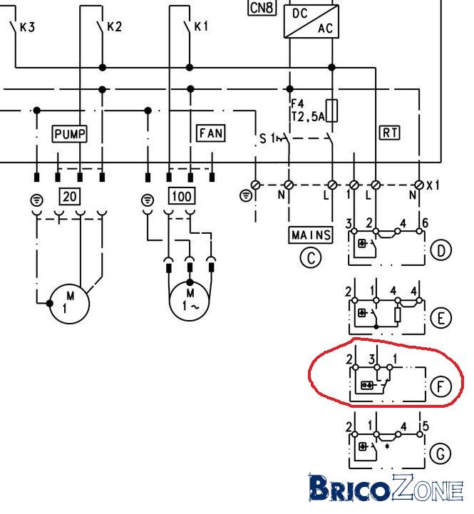 Schema electrique thermostat ambiance