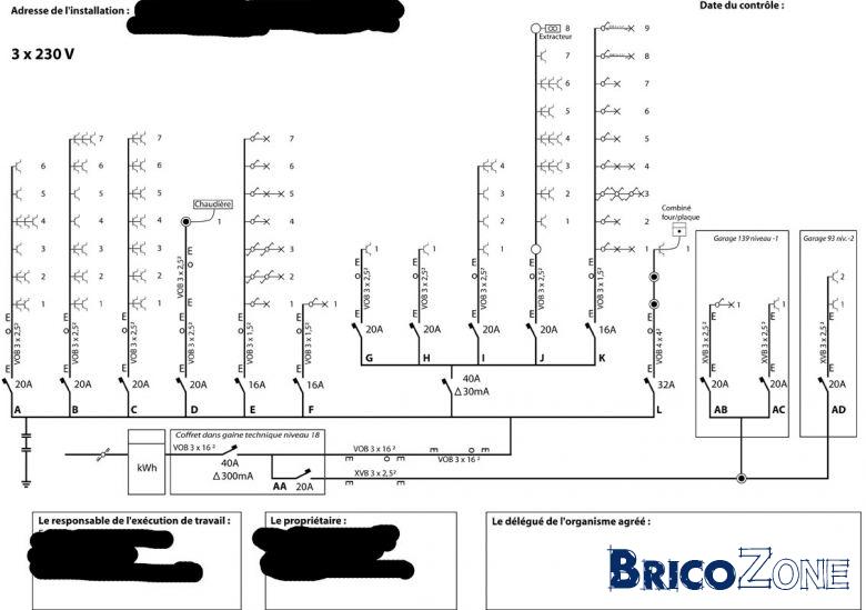 Schema branchement prise electrique avec interrupteur