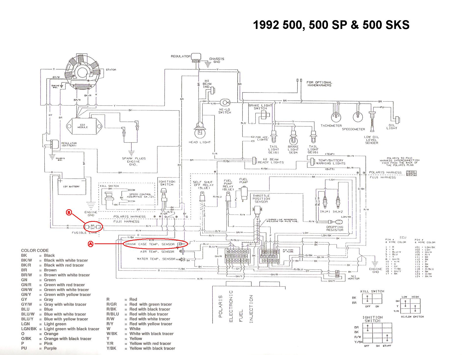 Schema electrique 500 predator