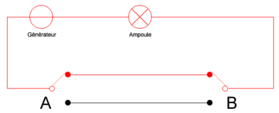 Schema electrique avec court circuit