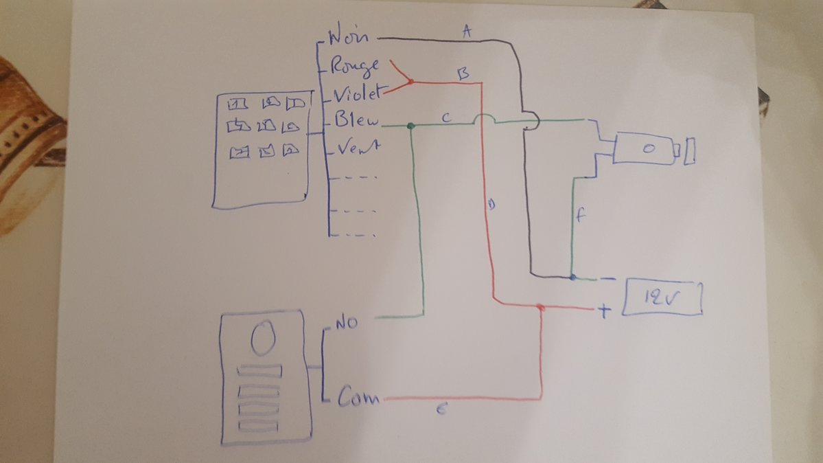 Schéma électrique digicode