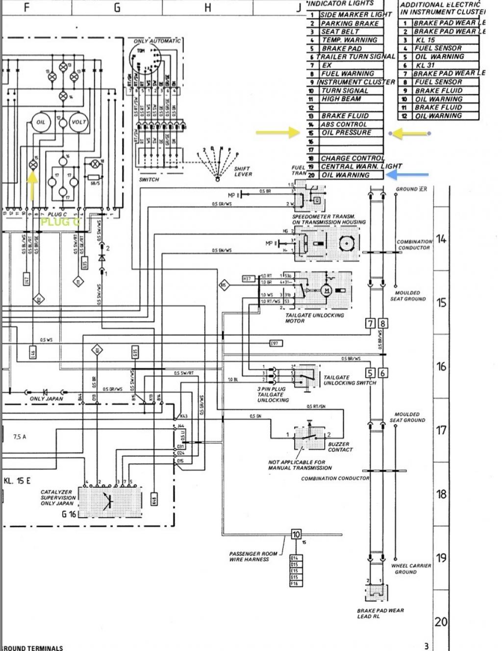 Schema electrique porsche 944