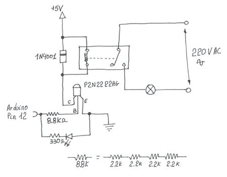 Schema relais electrique 220v