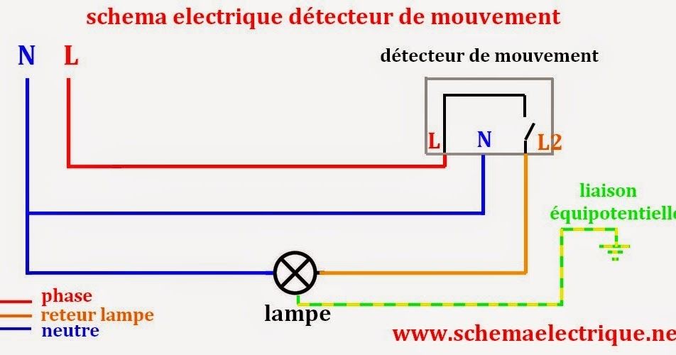 Schéma électrique detecteur de mouvement