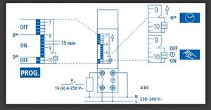 Schema electrique minuterie theben