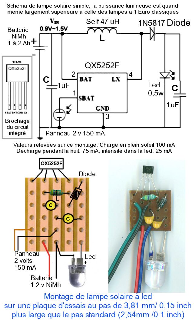 Schema electrique borne solaire