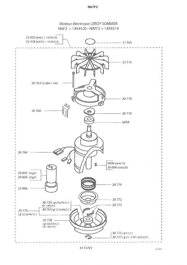 Schema moteur tondeuse electrique